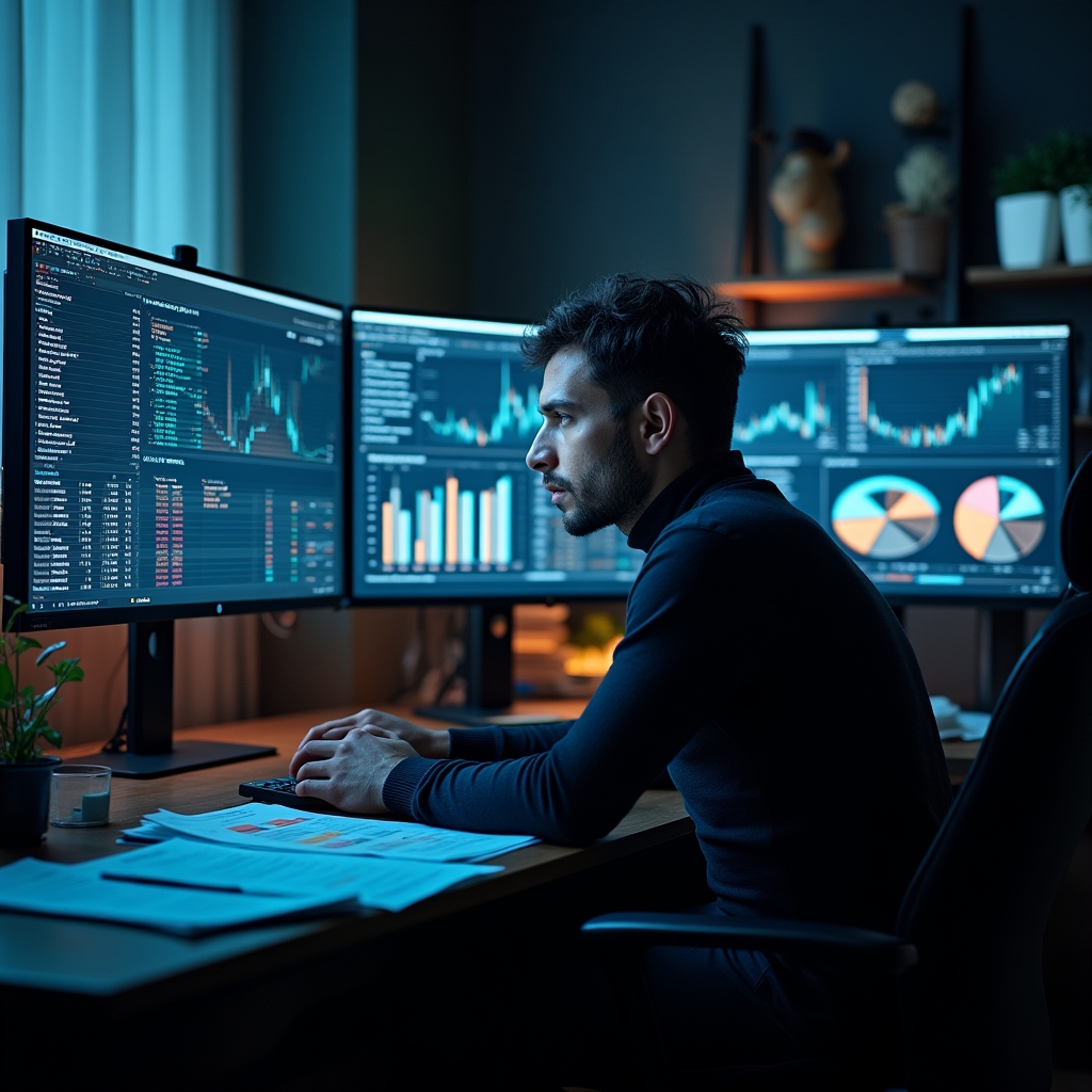 Глубокий анализ финансовых данных на нескольких мониторах